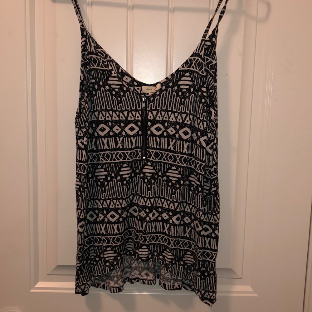 Black and white tank